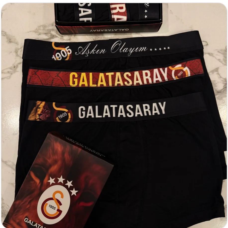 Galatasaray 3'lü Premium Boxer