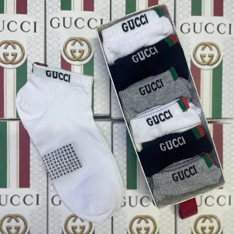 Gucci 6'lı Bambu Kısa Çorap