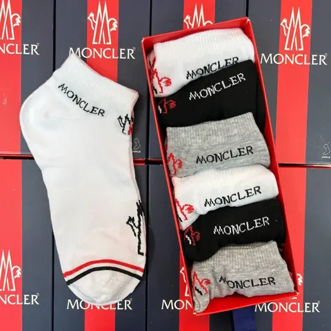 Moncler 6'lı Bambu Kısa Çorap