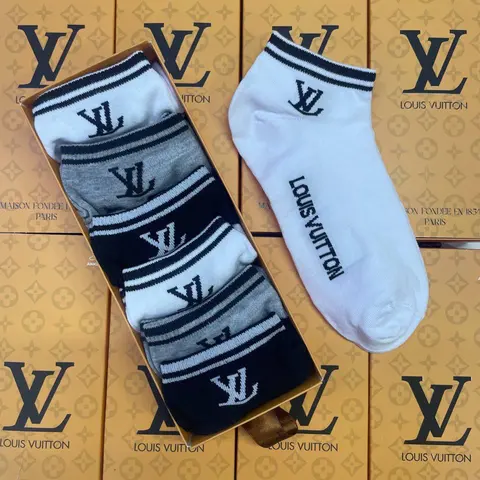 Louis Vuitton 6'lı Bambu Kısa Çorap